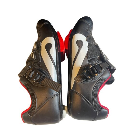 Peloton Cycling Black Shoes Two-Strap Fastening w/ Cleats Sz 39 (W8 M6) - Picture 8 of 11